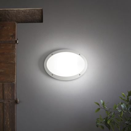 Ideal Lux - Vonkajšie nástenné svietidlo MADDI 1xE27/23W/230V IP66 biela