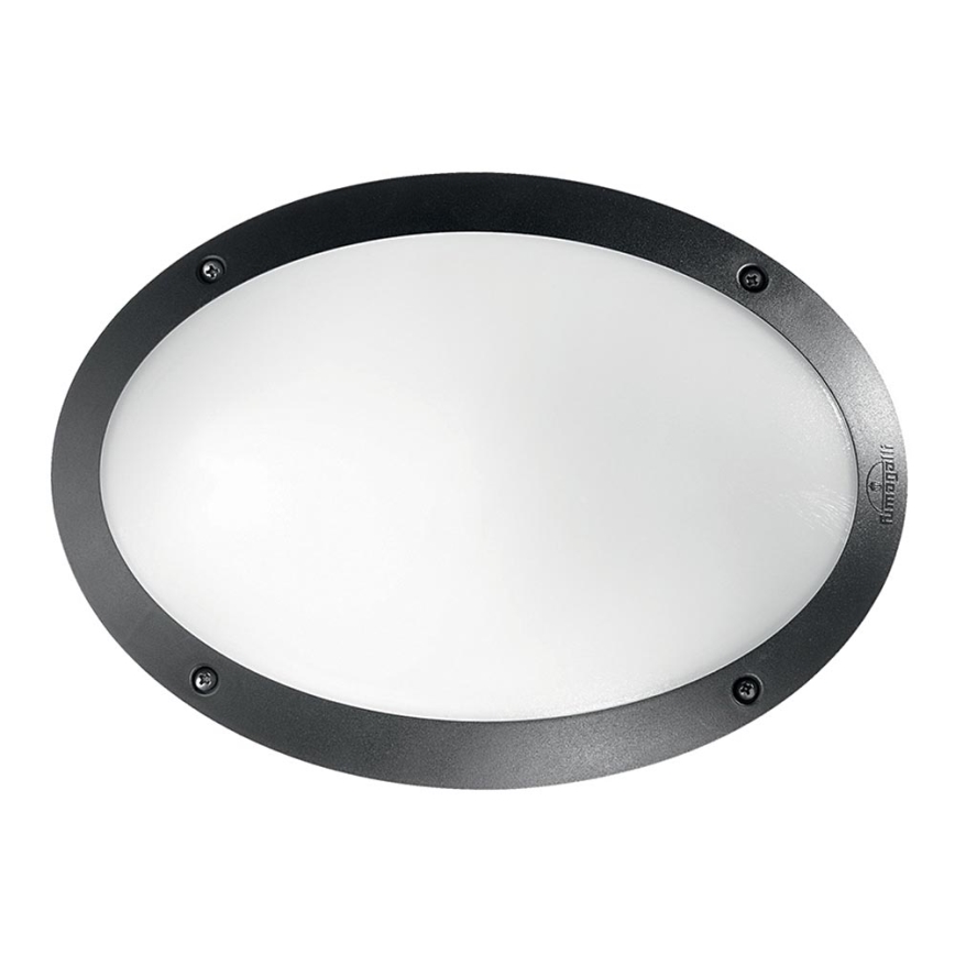 Ideal Lux - Vonkajšie nástenné svietidlo MADDI 1xE27/23W/230V IP66 čierna