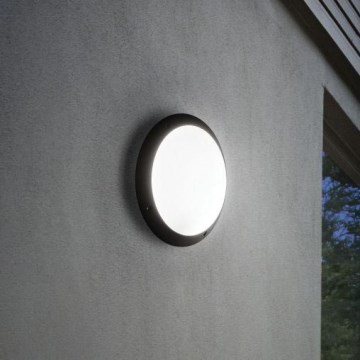 Ideal Lux - Vonkajšie nástenné svietidlo POLAR 1xE27/23W/230V IP66 čierne