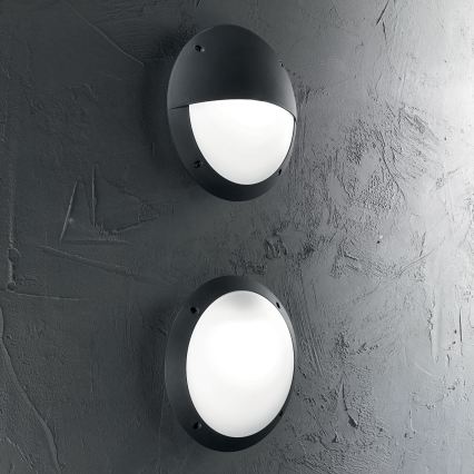 Ideal Lux - Vonkajšie nástenné svietidlo POLAR 1xE27/23W/230V IP66 čierne
