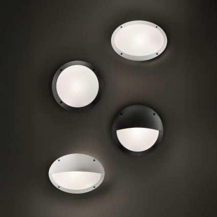 Ideal Lux - Vonkajšie nástenné svietidlo POLAR 1xE27/23W/230V IP66 čierne