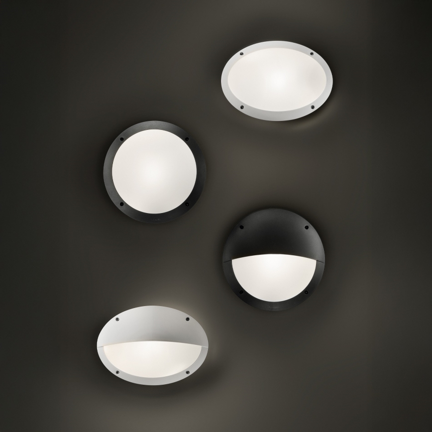 Ideal Lux - Vonkajšie nástenné svietidlo POLAR 1xE27/23W/230V IP66 čierne