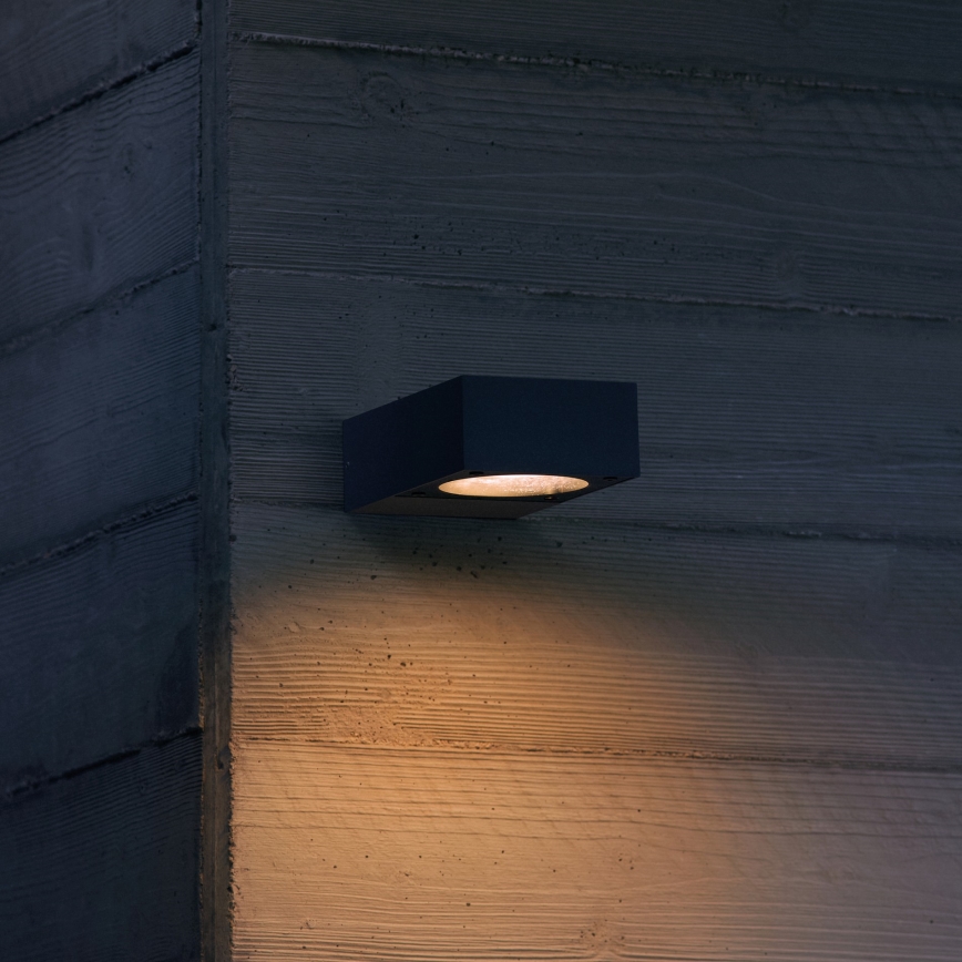 Ideal Lux - Vonkajšie nástenné svietidlo SIRIO 1xGX53/9W/230V IP65 hnedá
