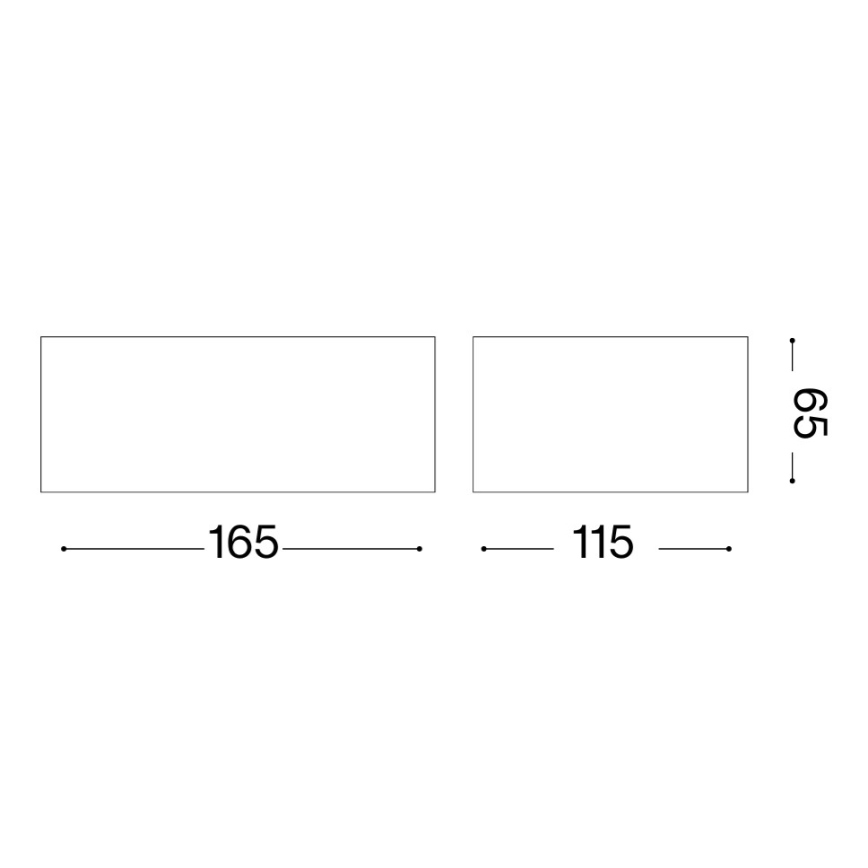 Ideal Lux - Vonkajšie nástenné svietidlo TWIN 1xG9/28W/230V IP44 hnedé