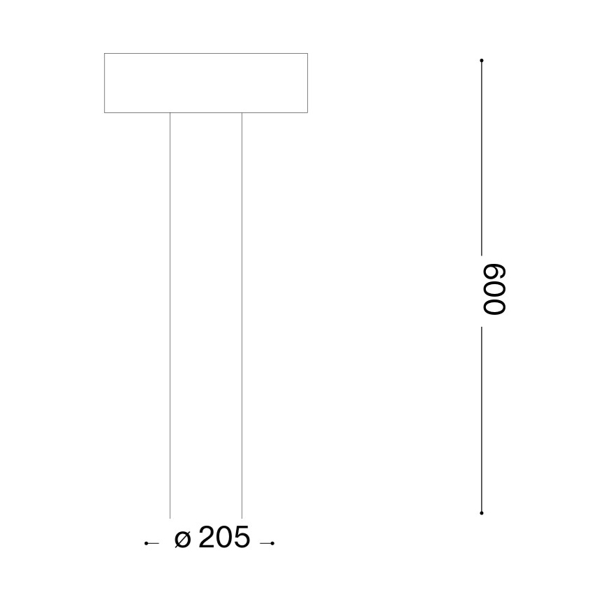 Ideal Lux - Vonkajšie svietidlo 4xG9/15W/230V 60 cm IP44 hnedé