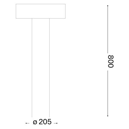 Ideal Lux - Vonkajšie svietidlo 4xG9/15W/230V 80 cm IP44 hnedé