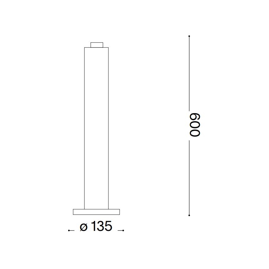 Ideal Lux - Vonkajšie svietidlo CLIO 1xE27/42W/230V 60 cm IP44 antracit