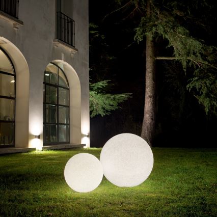 Ideal Lux - Vonkajšie svietidlo DORIS 1xE27/60W/230V Ø 78 cm IP44 sivé