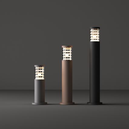 Ideal Lux - Vonkajšie svietidlo TRONCO 1xE27/42W/230V 60 cm IP65 sivé