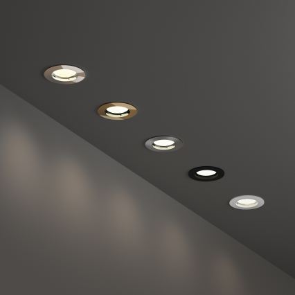 Ideal Lux - Zapustené stropné svietidlo 1xGU10/50W/230V, priemer 7,7 cm, lesklý chróm