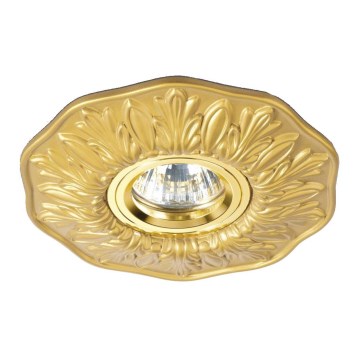 Ideal Lux - Zapustené stropné svietidlo POLKA 1xGU10/50W/230V zlaté