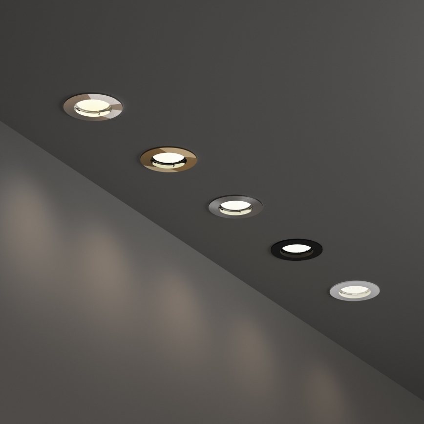 Ideal Lux - Zapustené svietidlo 1xGU10/50W/230V pr. 7,7 cm matný chróm