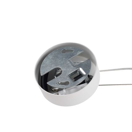 Ideal Lux - Závesné svietidlo na lane MAPA 1xE27/42W/230V, priemer 30 cm, biele
