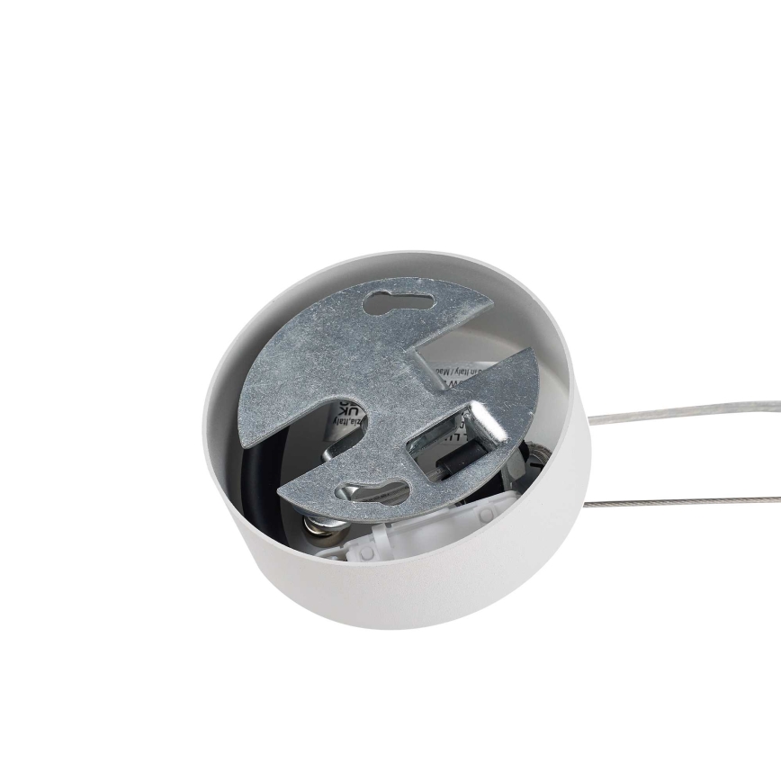 Ideal Lux - Závesné svietidlo na lane MAPA 1xE27/42W/230V, priemer 30 cm, biele