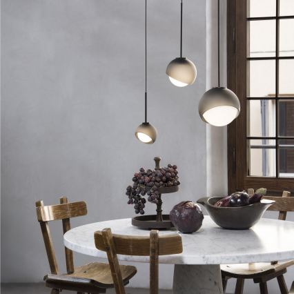 Ideal Lux - Závesné svietidlo na lanku BLOOM 1xE27/42W/230V pr. 17 cm čierne