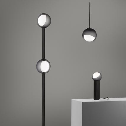 Ideal Lux - Závesné svietidlo na lanku BLOOM 1xE27/42W/230V pr. 17 cm čierne