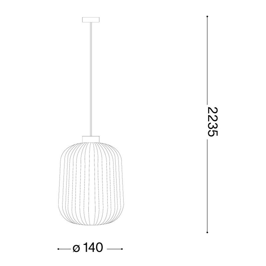 Ideal Lux - Závesné svietidlo na lanku MINT 1xE27/60W/230V pr. 14 cm zelené
