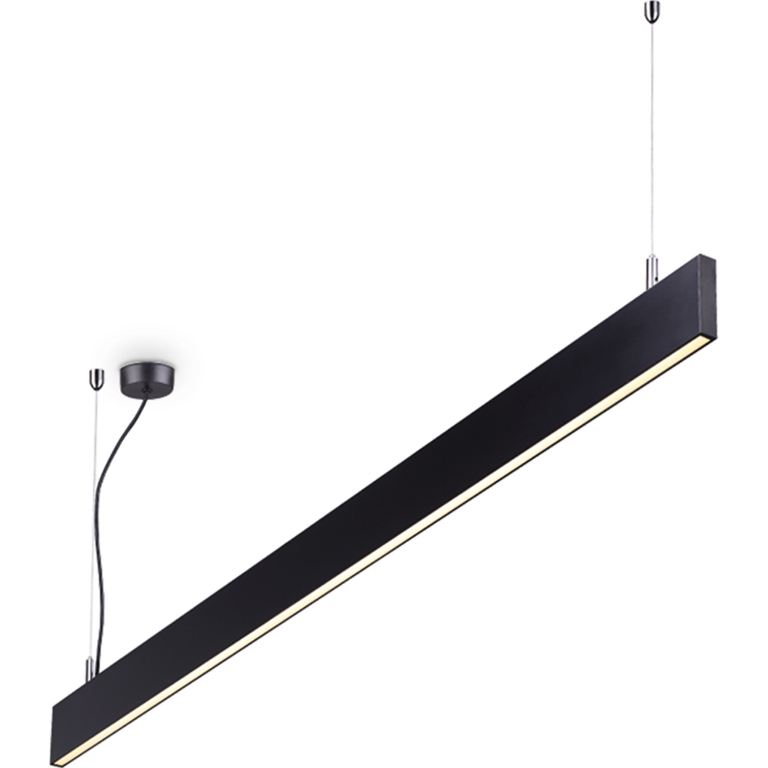 Ideal Lux - Závesný LED luster na lane LINUS LED/32W/230V 3000K CRI 90 120 cm čierna