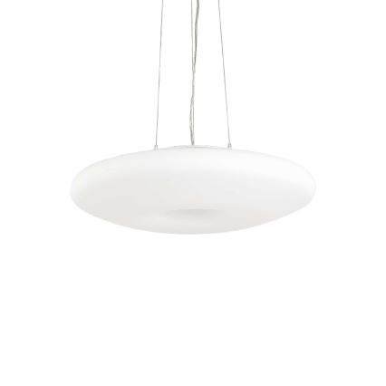 Ideal Lux - Závesný luster GLORY na lankách 3xE27/60W/230V priemer 50 cm biela