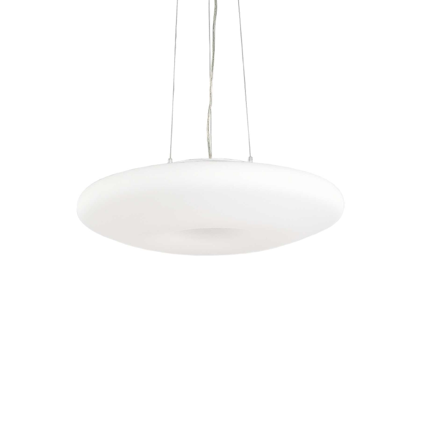 Ideal Lux - Závesný luster GLORY na lankách 3xE27/60W/230V priemer 50 cm biela