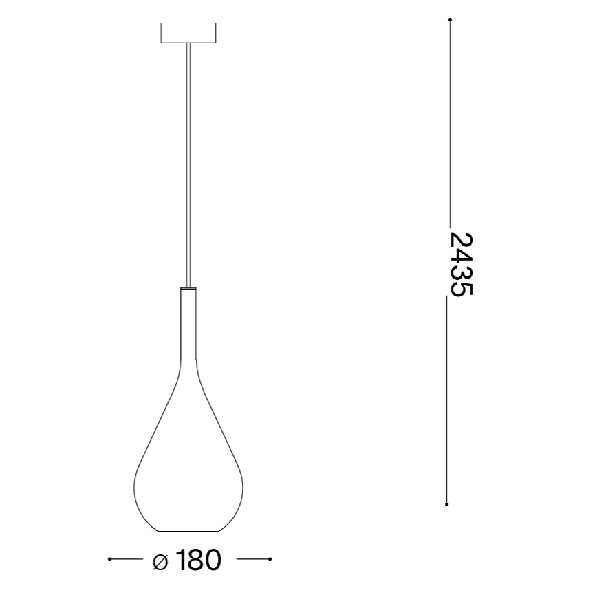 Ideal Lux - Závesný luster na lankách KALIQUE 1xE27/42W/230V, priemer 18 cm, dymovo-béžový