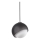 Ideal Lux - Závesný luster na lanku BLOOM 1xE27/42W/230V priemer 22 cm čierna