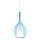 Ideal Lux - Závesný luster na lanku KALIQUE 1xE27/42W/230V pr. 18 cm dymová modrá