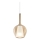 Ideal Lux - Závesný luster na lanku KALIQUE 1xE27/42W/230V pr. 18 cm dymovo-béžová