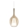 Ideal Lux - Závesný luster na lanku KALIQUE 1xE27/42W/230V pr. 18 cm dymovo-béžová