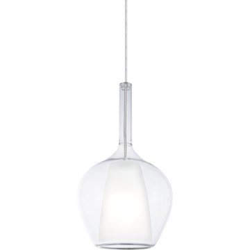 Ideal Lux - Závesný luster na lanku KALIQUE 1xE27/42W/230V priemer 18 cm priehľadný