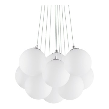 Ideal Lux - Závesný luster na lanku MAPA 11xE14/40W/230V priemer 58 cm biela