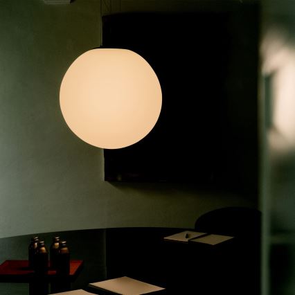 Ideal Lux - Závesný luster na lanku MAPA 1xE27/42W/230V priemer 40 cm biely