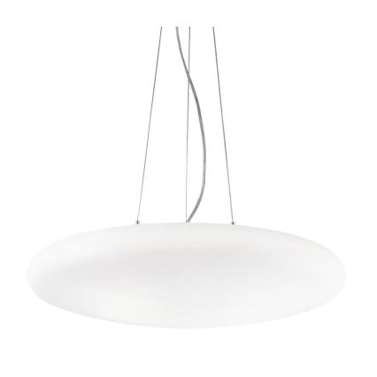 Ideal Lux - Závesný luster na lanku SMARTIES 5xE27/42W/230V, priemer 60 cm, biely