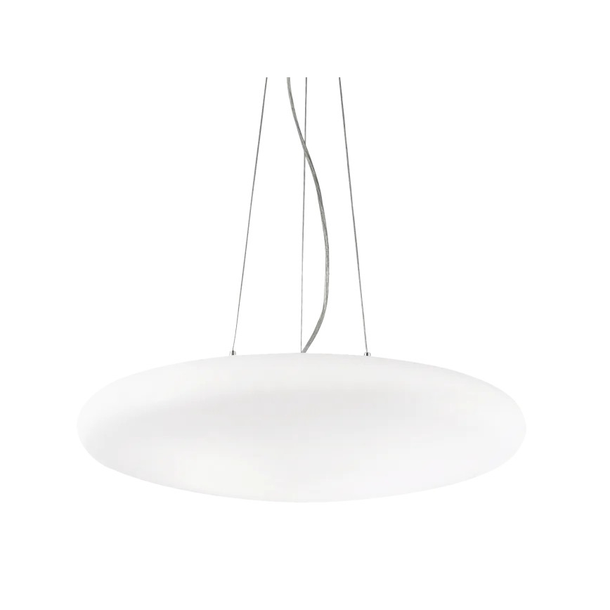 Ideal Lux - Závesný luster na lanku SMARTIES 5xE27/42W/230V, priemer 60 cm, biely