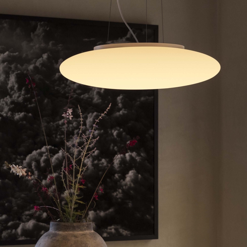 Ideal Lux - Závesný luster na lanku SMARTIES 5xE27/42W/230V, priemer 60 cm, biely