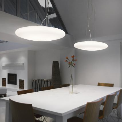 Ideal Lux - Závesný luster na lanku SMARTIES 5xE27/42W/230V, priemer 60 cm, biely