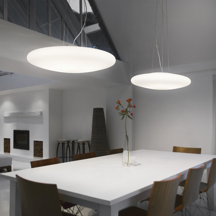 Ideal Lux - Závesný luster SMARTIES 3xE27/42W/230V 50 cm biela
