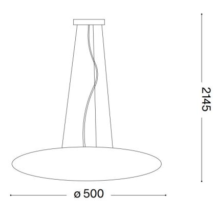 Ideal Lux - Závesný luster SMARTIES 3xE27/42W/230V 50 cm biela