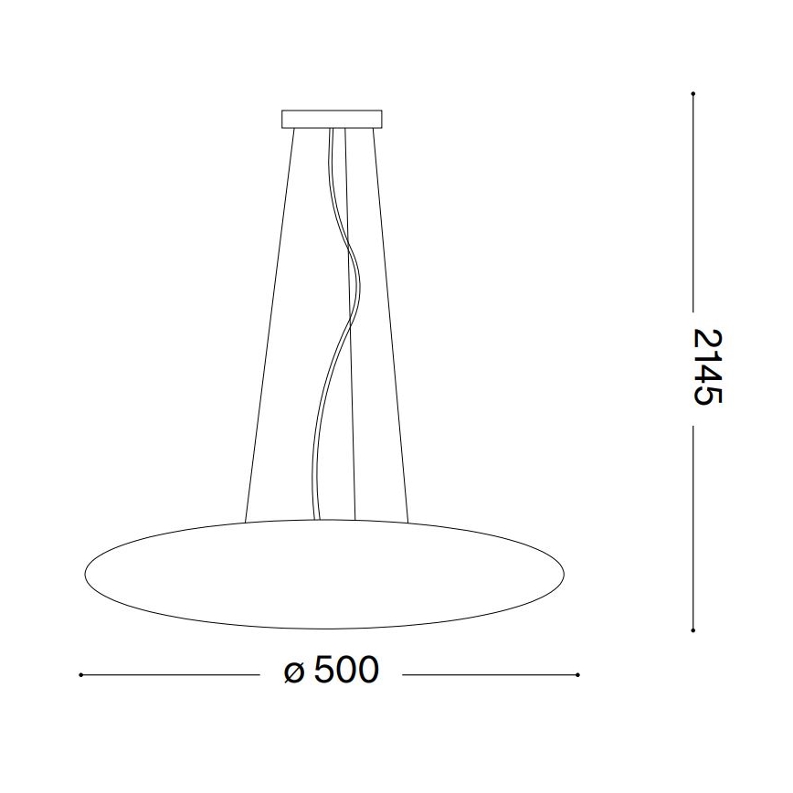 Ideal Lux - Závesný luster SMARTIES 3xE27/42W/230V 50 cm biela