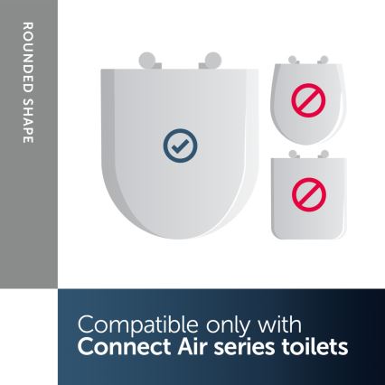 Ideal Standard E036601 - WC sedátko SoftClose CONNECT AIR biele