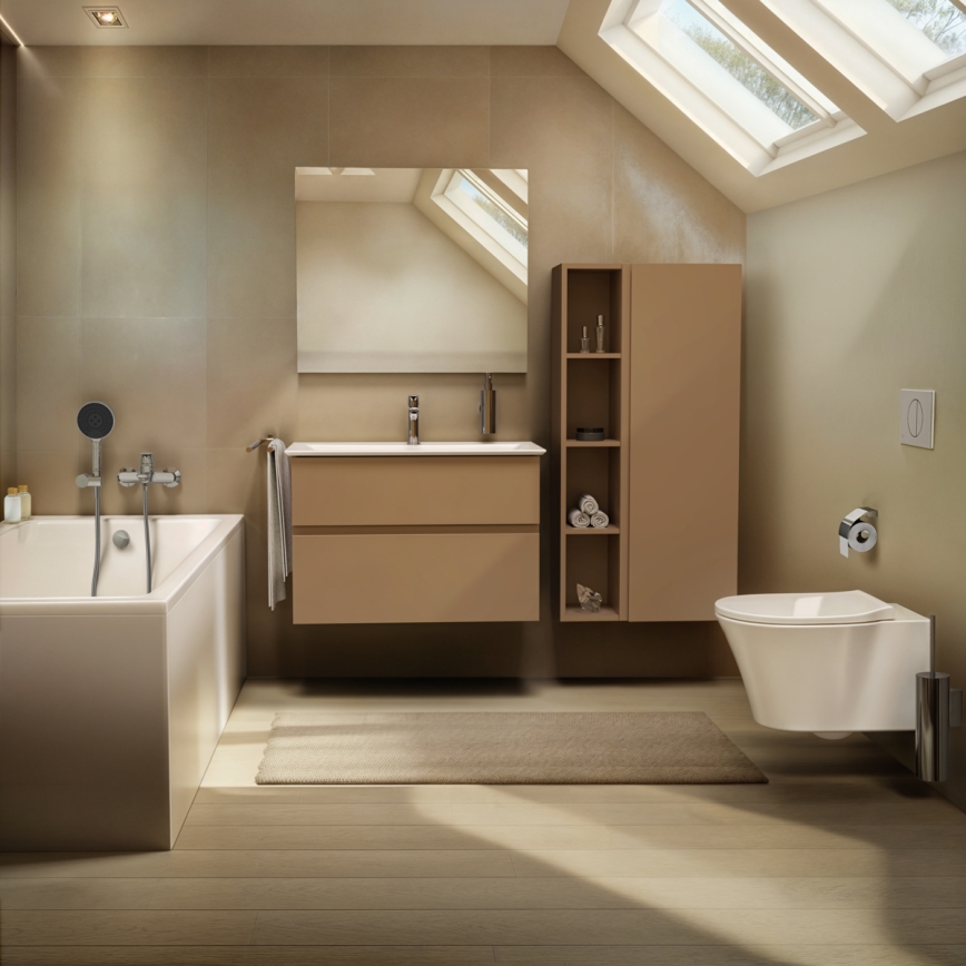 Ideal Standard E228801 - Závesné WC bez oplachového okraja CONNECT AIR keramika/biela