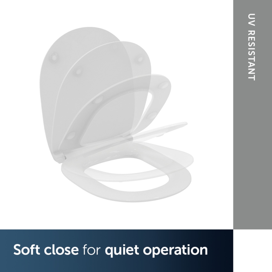 Ideal Standard E772401 - WC sedátko SoftClose CONNECT biele
