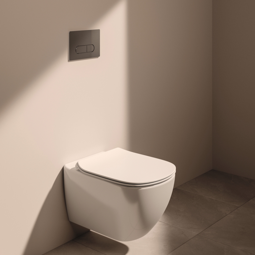 Ideal Standard T354601 - Závesné WC s toaletným sedadlom SoftClose TESI keramika/biela