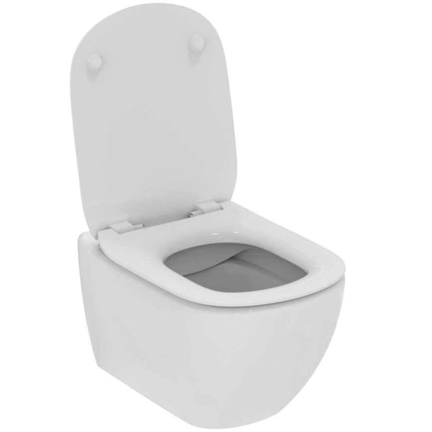 Ideal Standard T536001 - Závesné bezokrajové WC so sedátkom SoftClose TESI keramika/biela