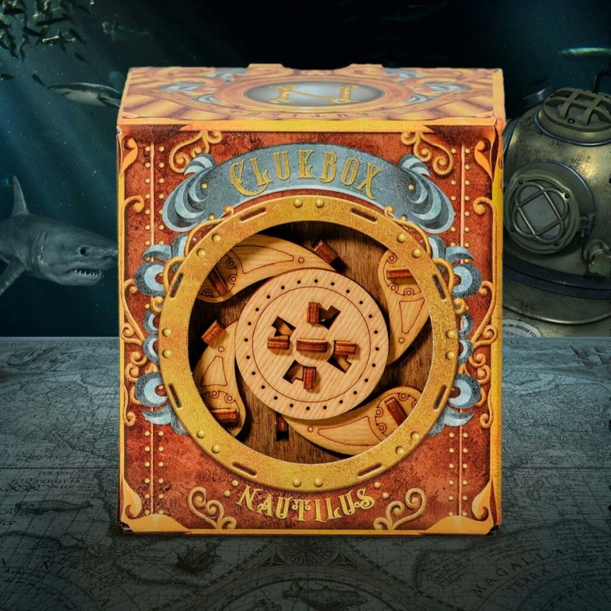iDventure - Drevený hlavolam Úniková miestnosť Nautilus kapitána Nema