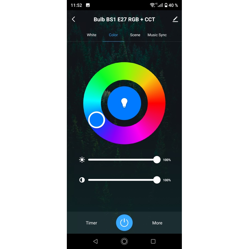 LED RGBW stmievateľné kúpeľňové stropné svietidlo LED/15W/230V 3000-6500K 22x22 cm IP54 biela Wi-Fi Tuya