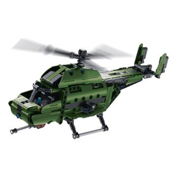 iM.Master - Stavebnica vrtuľníka s mechanickým pohonom 2v1, 393 dielikov