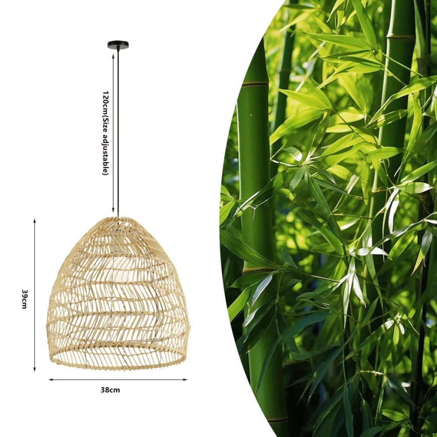 Závesný luster BOHO DELICADO 1×E27/40W/230V, priemer 38 cm