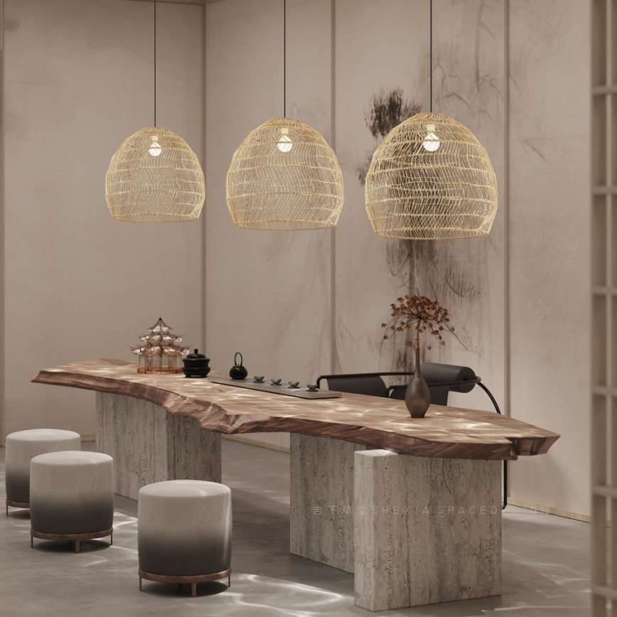 Závesný luster na lanku BOHO DELICADO, 1xE27/40W/230V, priemer 60 cm
