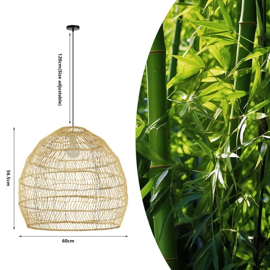 Závesný luster na lanku BOHO DELICADO, 1xE27/40W/230V, priemer 60 cm